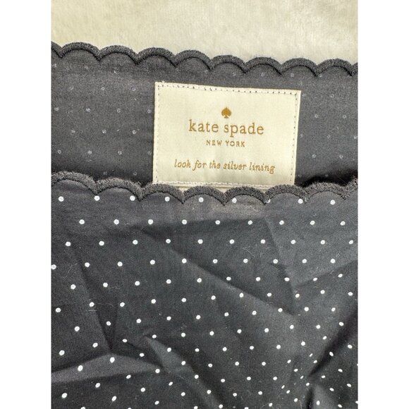 Kate Spade New York Black Pin Dot Scallop Poplin Dress Size Small NWT - Picture 11 of 16